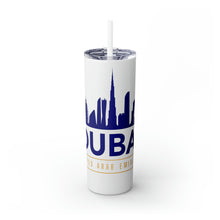 Load image into Gallery viewer, Dubai City Skinny Tumbler with Straw
