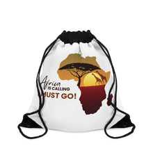 Load image into Gallery viewer, Africa is Calling Drawstring Bag