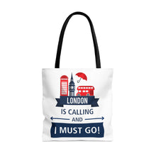 Load image into Gallery viewer, London is Calling Tote Bag (large)
