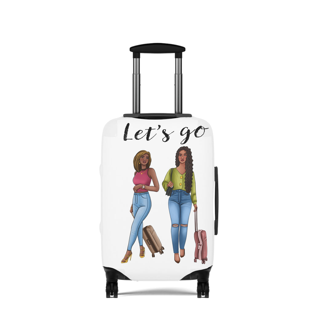 "Let's Go" Luggage Cover