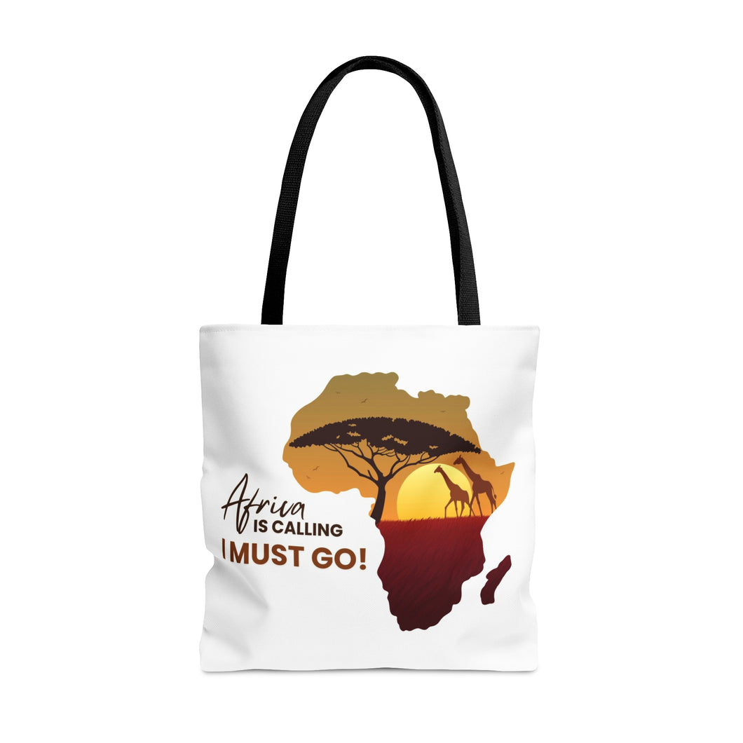 Africa is Calling Tote Bag (large)
