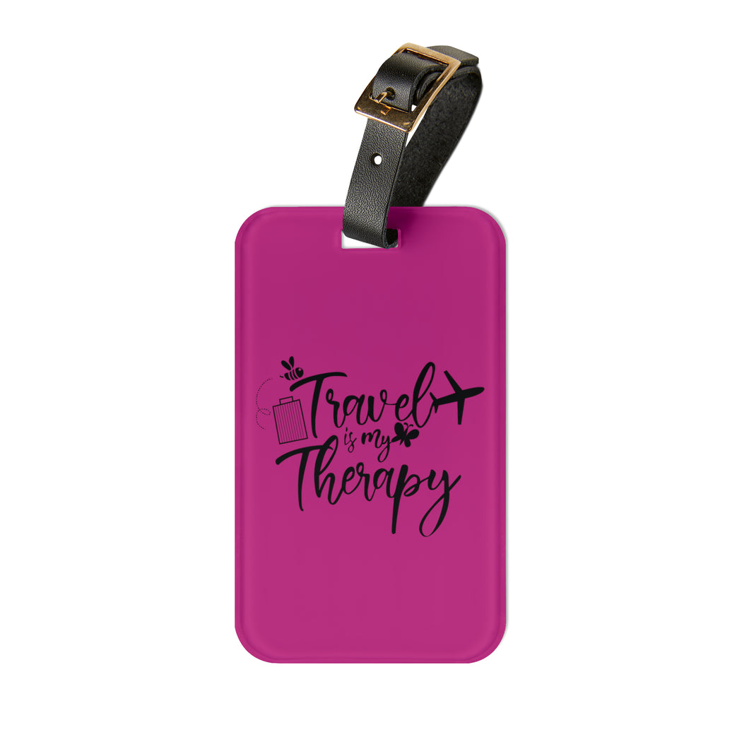 Travel is My Therapy Luggage Tag