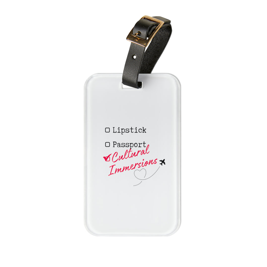 Cultural Immersions Luggage Tag