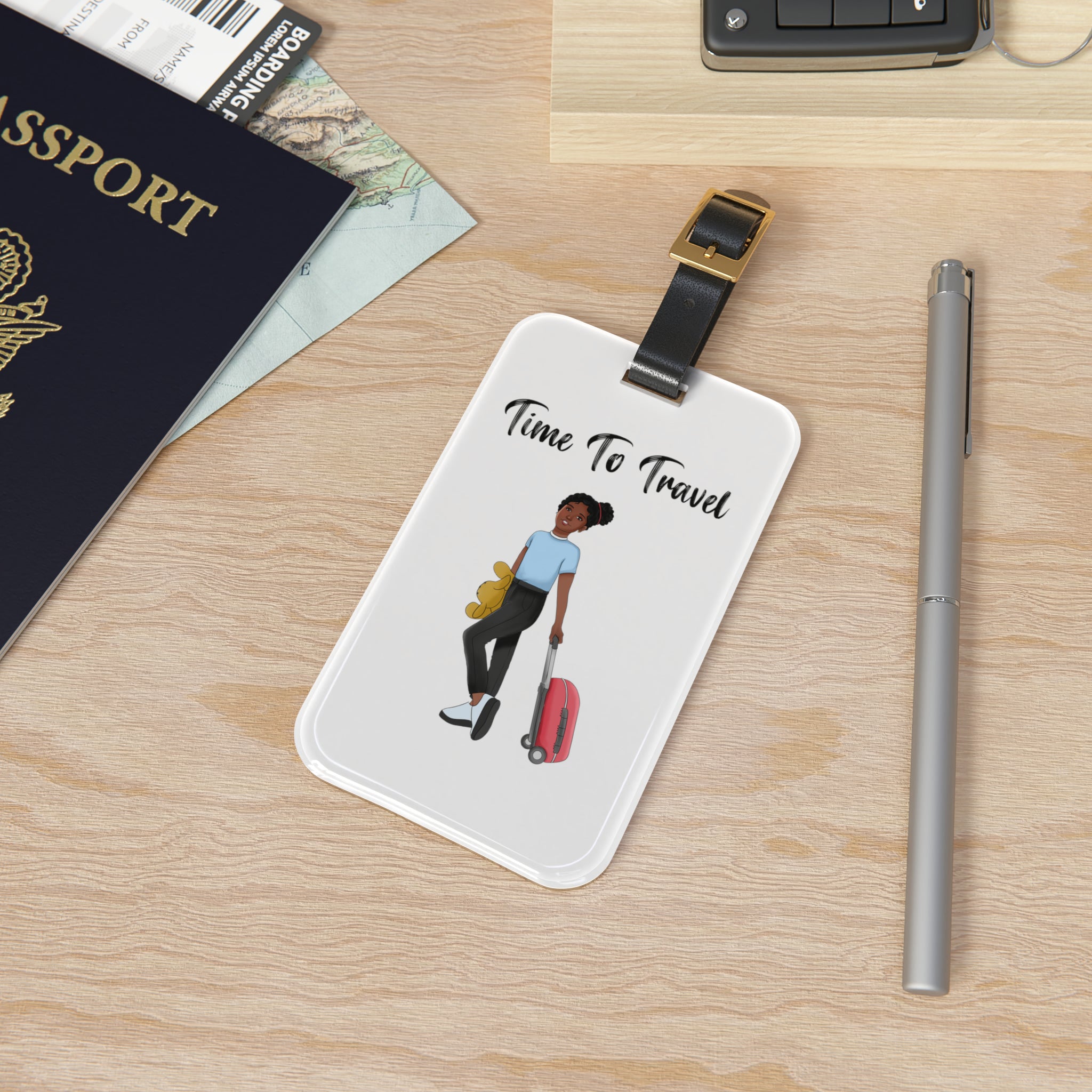 Time to Travel Luggage Tag