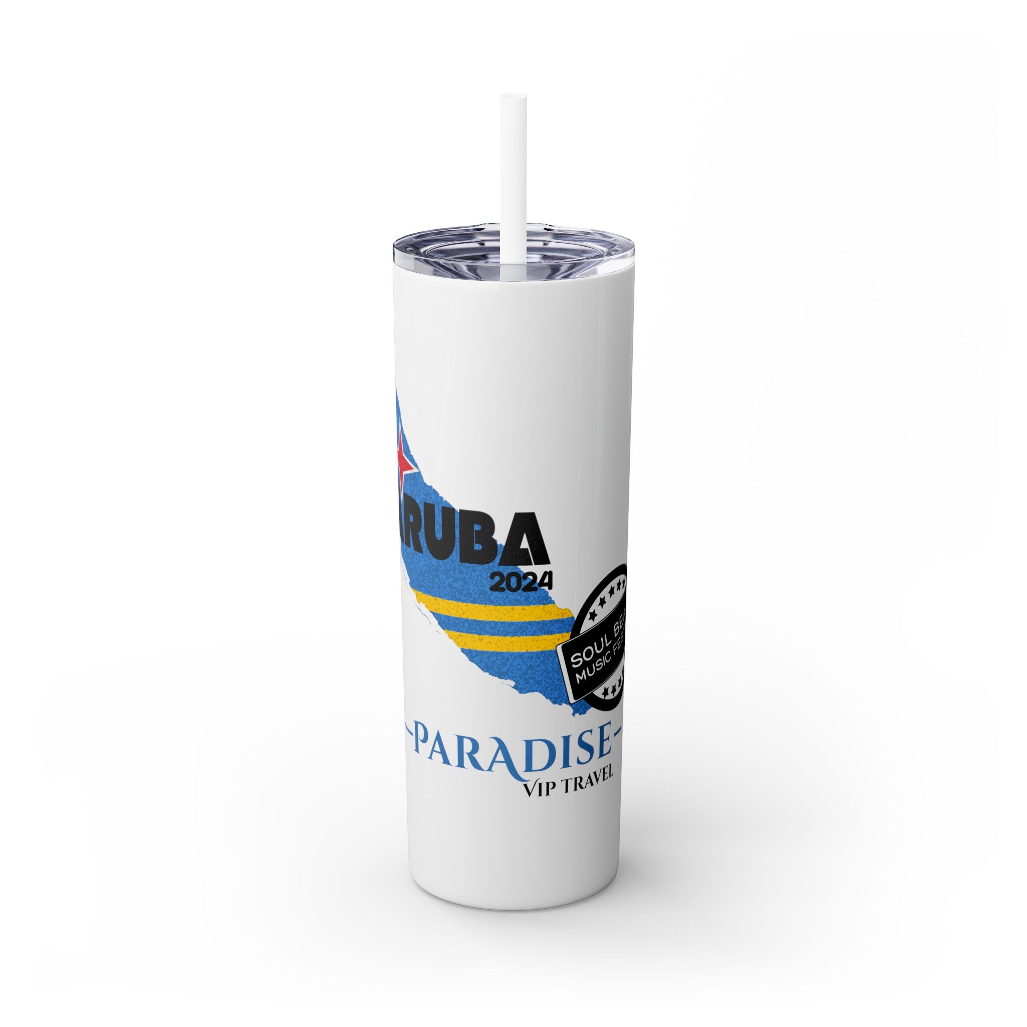 Skinny Tumbler with Straw, 20oz