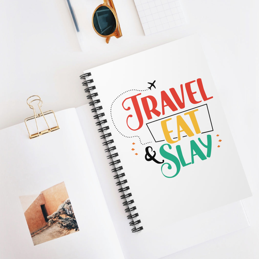 Travel Eat Slay Spiral Notebook