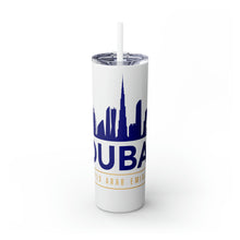 Load image into Gallery viewer, Dubai City Skinny Tumbler with Straw
