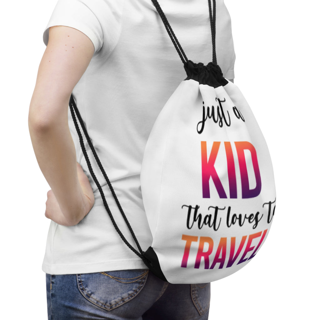Just a Kid Drawstring Bag