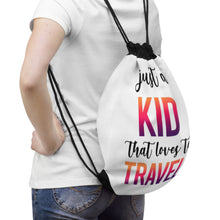 Load image into Gallery viewer, Just a Kid Drawstring Bag
