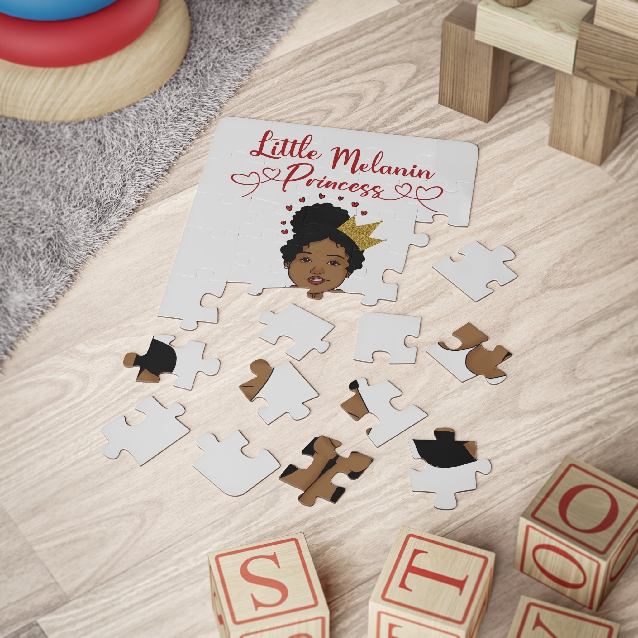 Little Melanin Princess Kids' Puzzle, 30-Piece