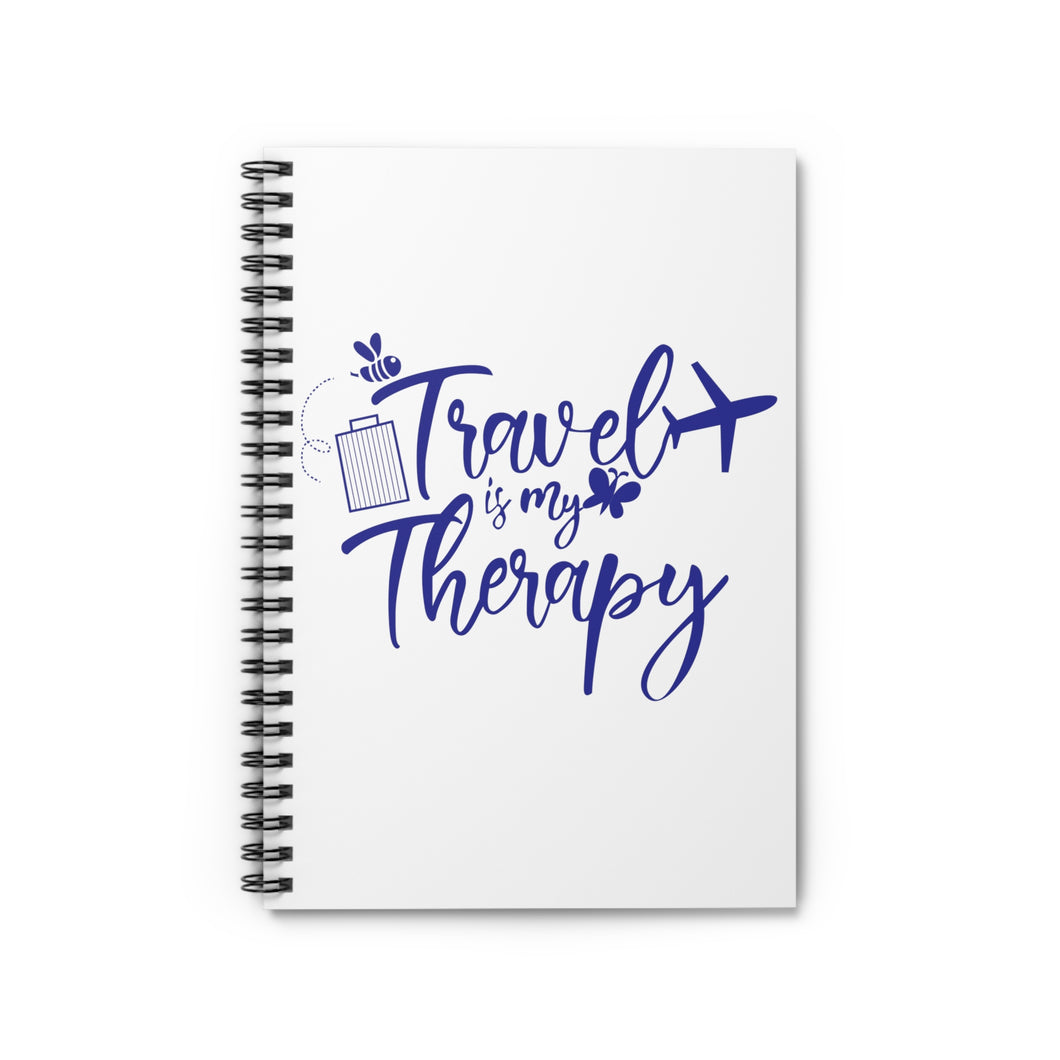 Travel is My Therapy Spiral Notebook