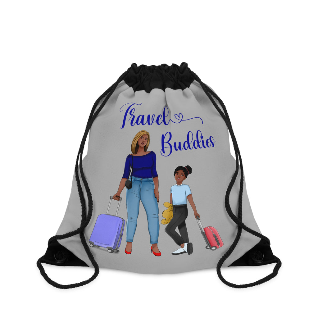 Travel Buddies Drawstring Bag