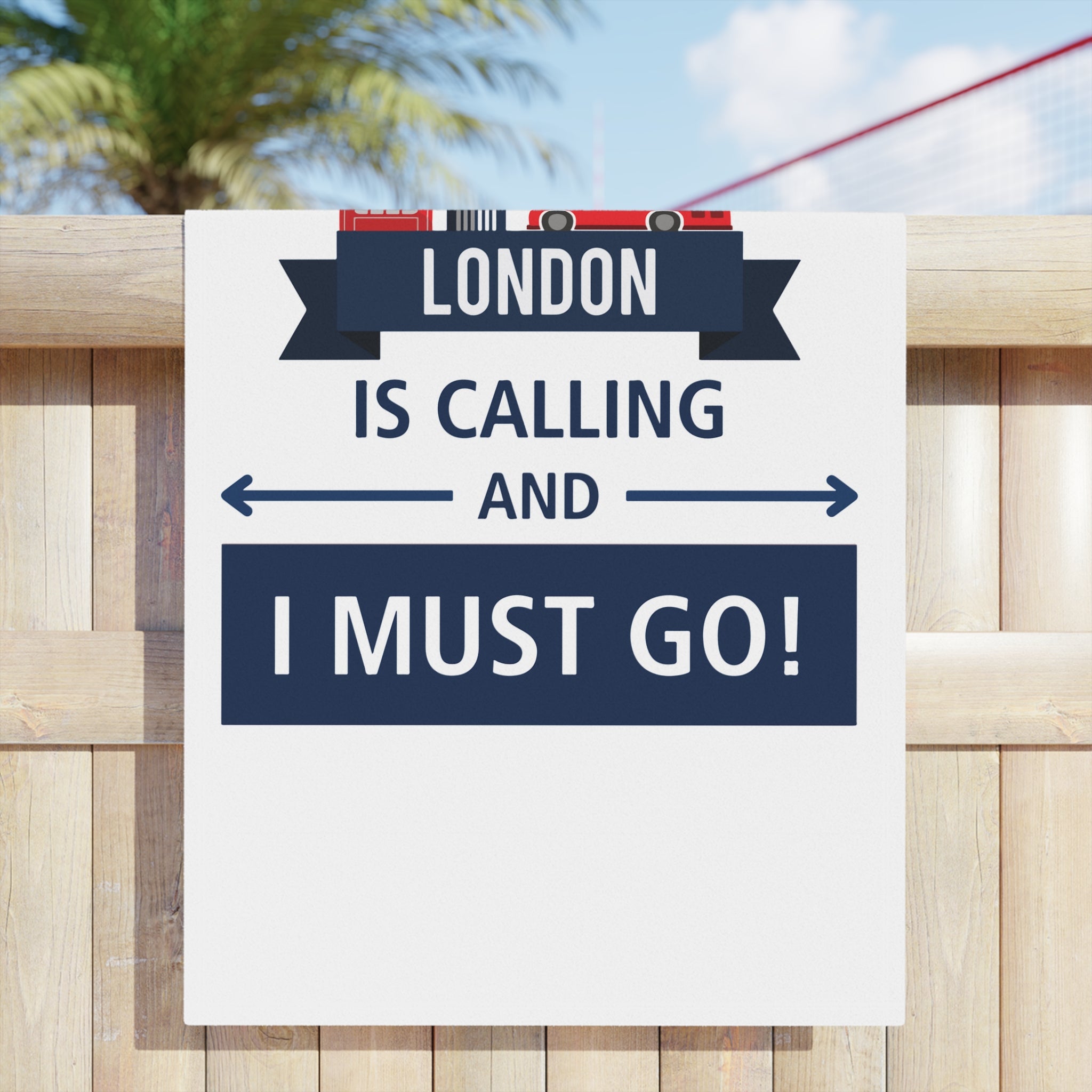 London is Calling Beach Towels