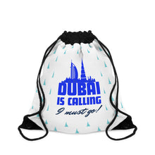 Load image into Gallery viewer, Dubai is Calling Drawstring Bag
