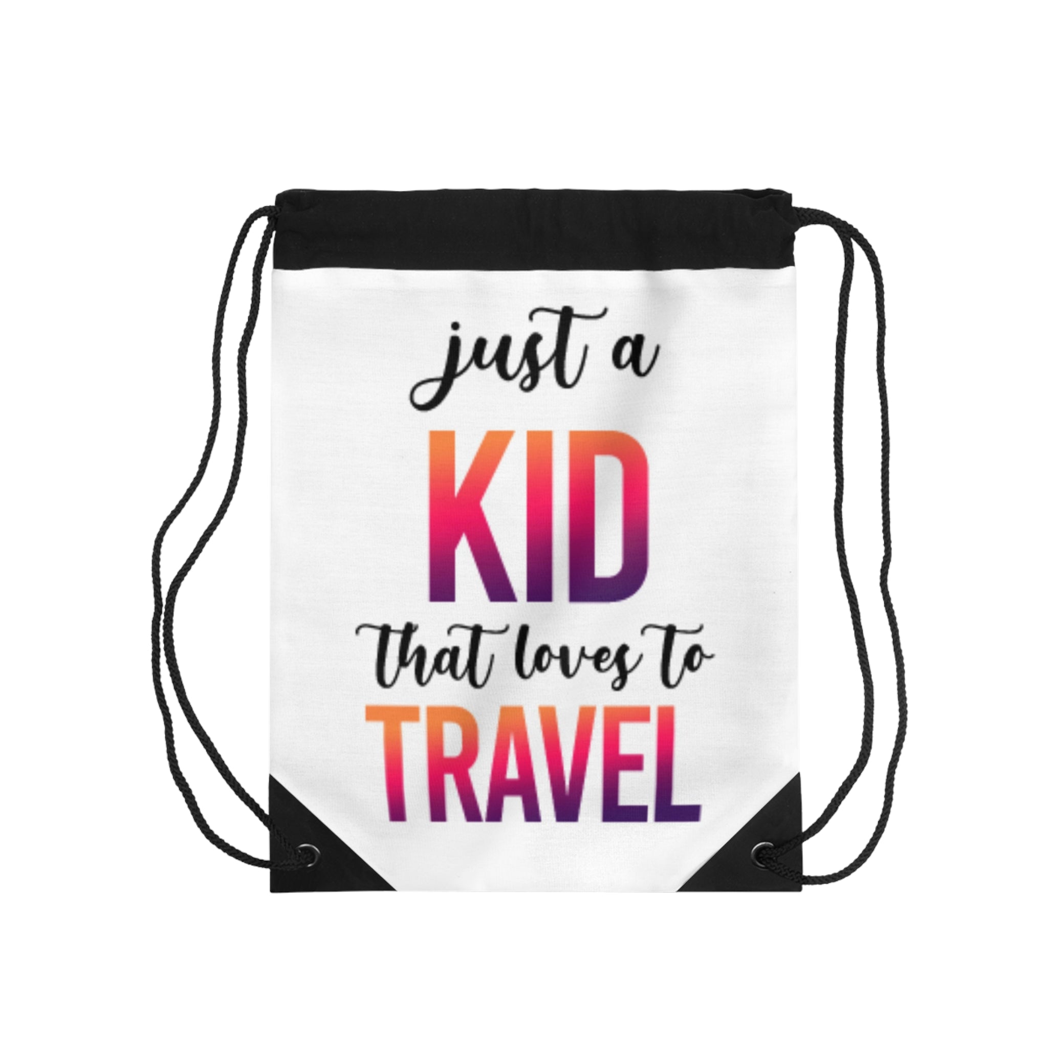 Just a Kid Drawstring Bag
