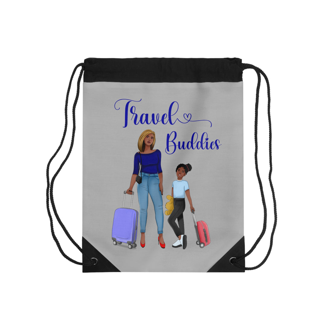 Travel Buddies Drawstring Bag