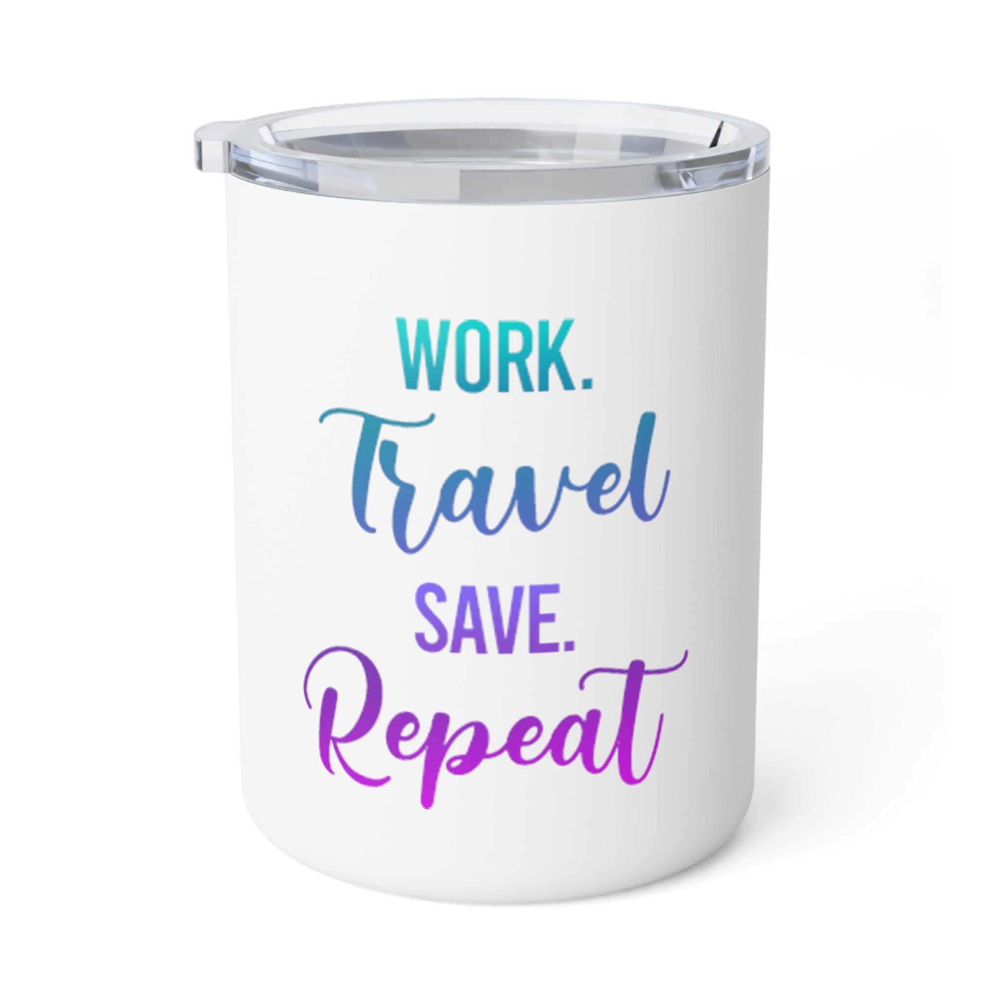 Work Travel Save Repeat Insulated Coffee Mug