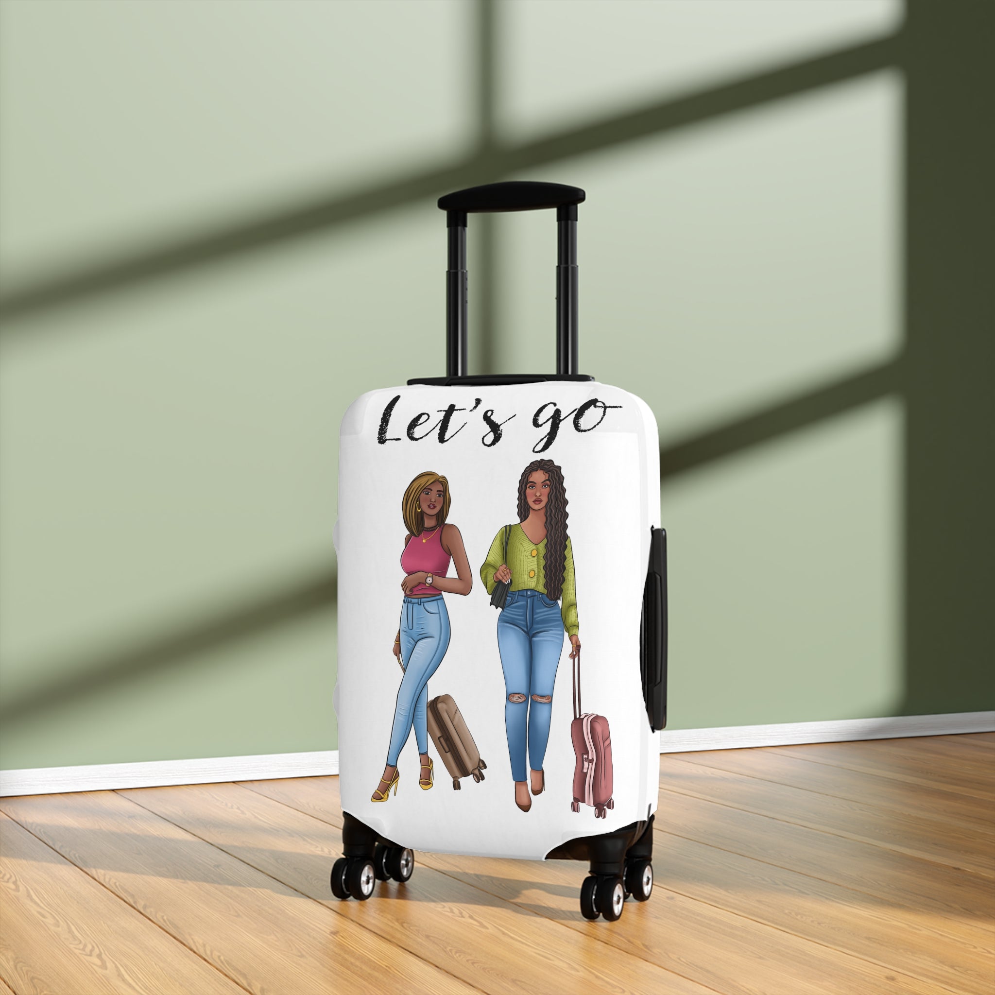 "Let's Go" Luggage Cover
