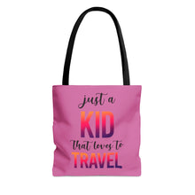 Load image into Gallery viewer, Just a Kid Tote Bag (small) - Pink
