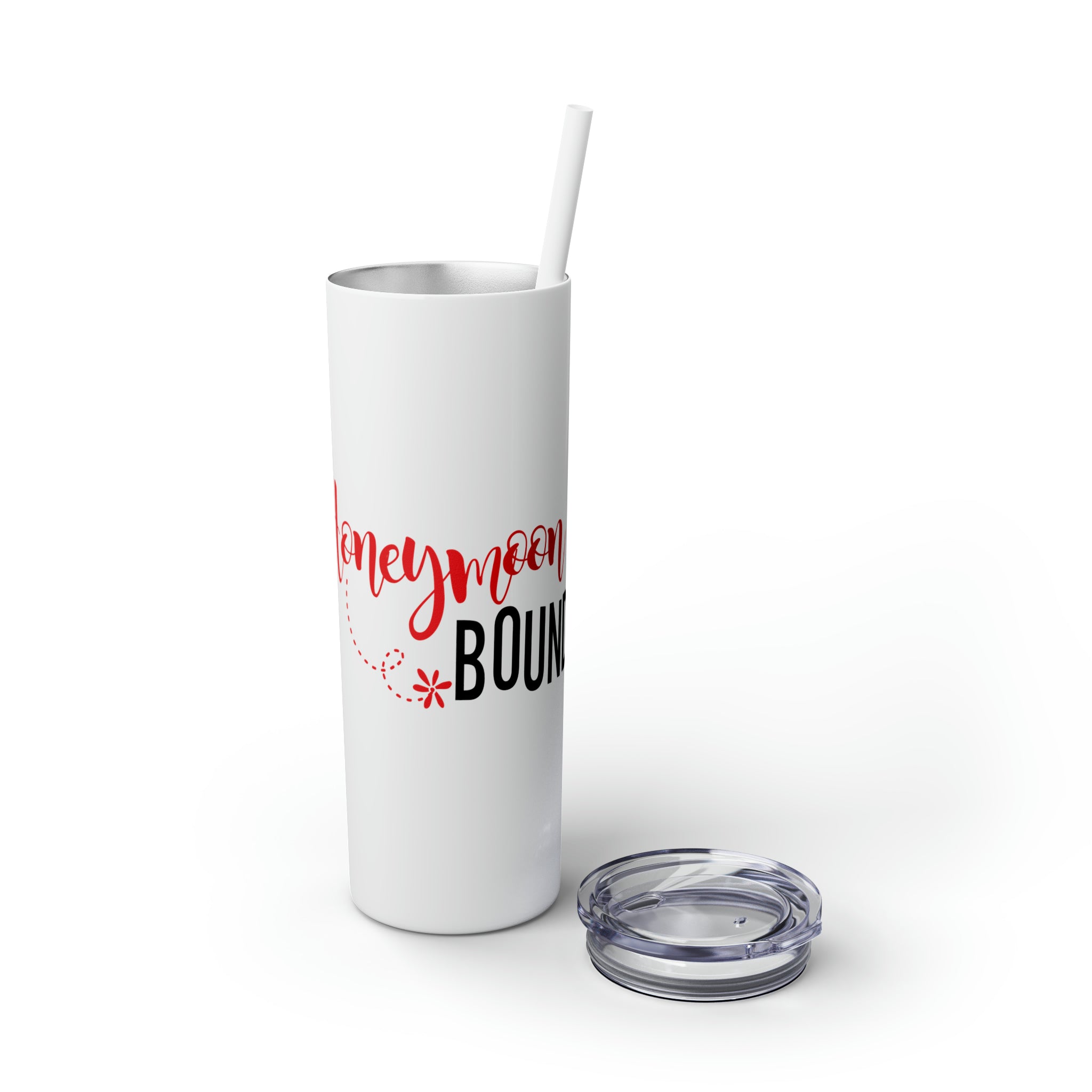 Honeymoon Bound Skinny Tumbler with Straw