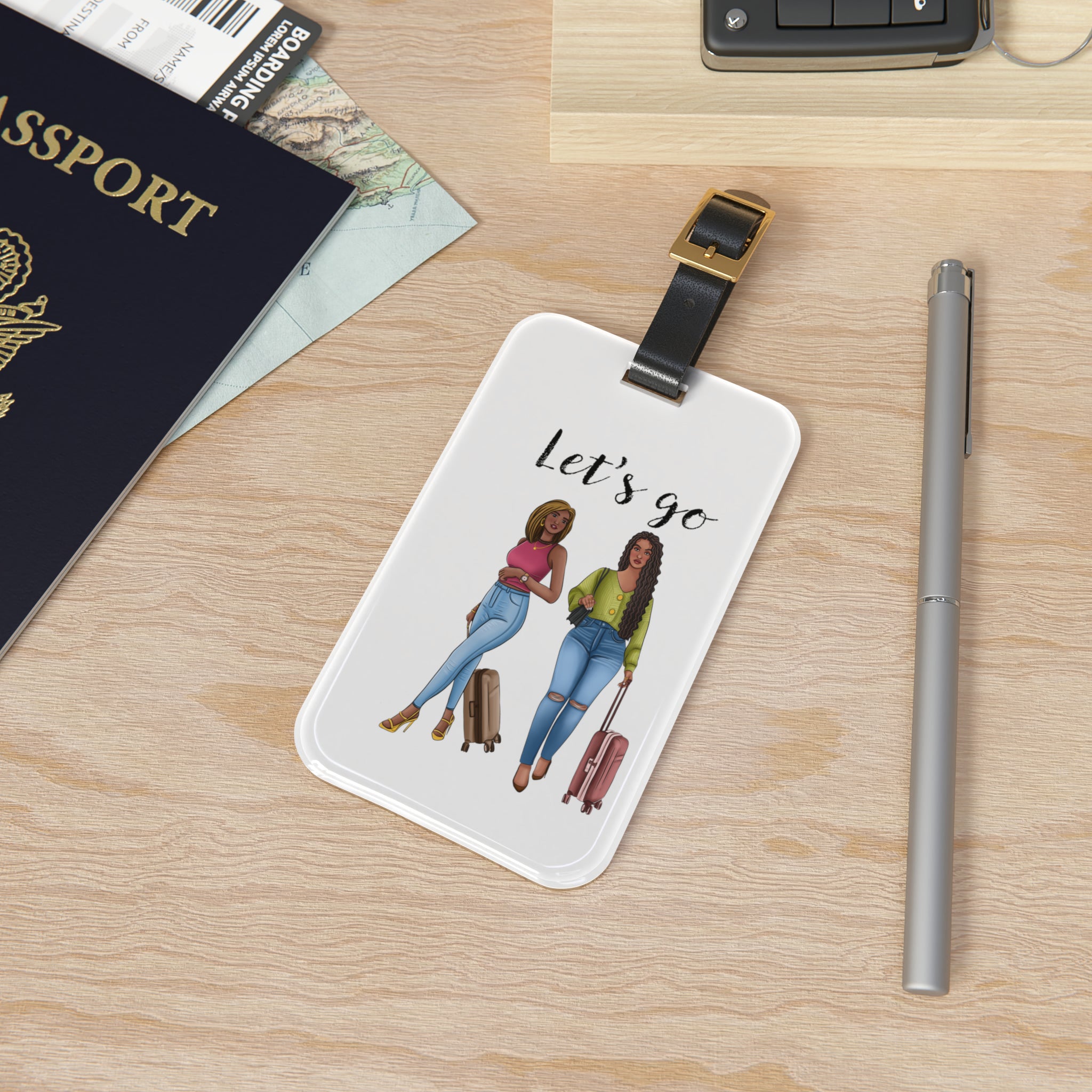 Let's Go Luggage Tag