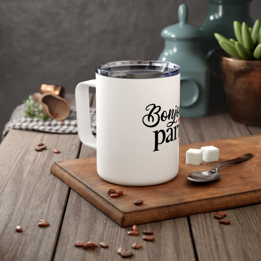 Bonjour Paris Insulated Coffee Mug
