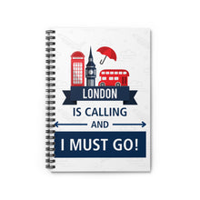 Load image into Gallery viewer, London is Calling Spiral Notebook
