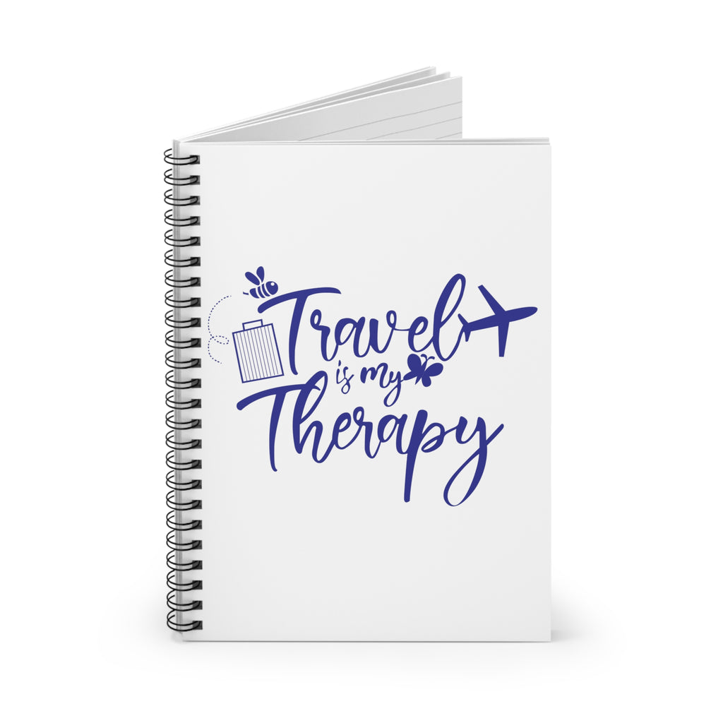 Travel is My Therapy Spiral Notebook