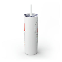 Load image into Gallery viewer, Travel Eat Slay Skinny Tumbler with Straw
