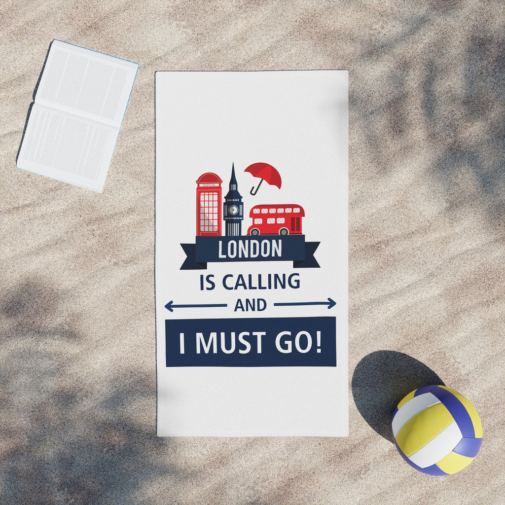 London is Calling Beach Towels
