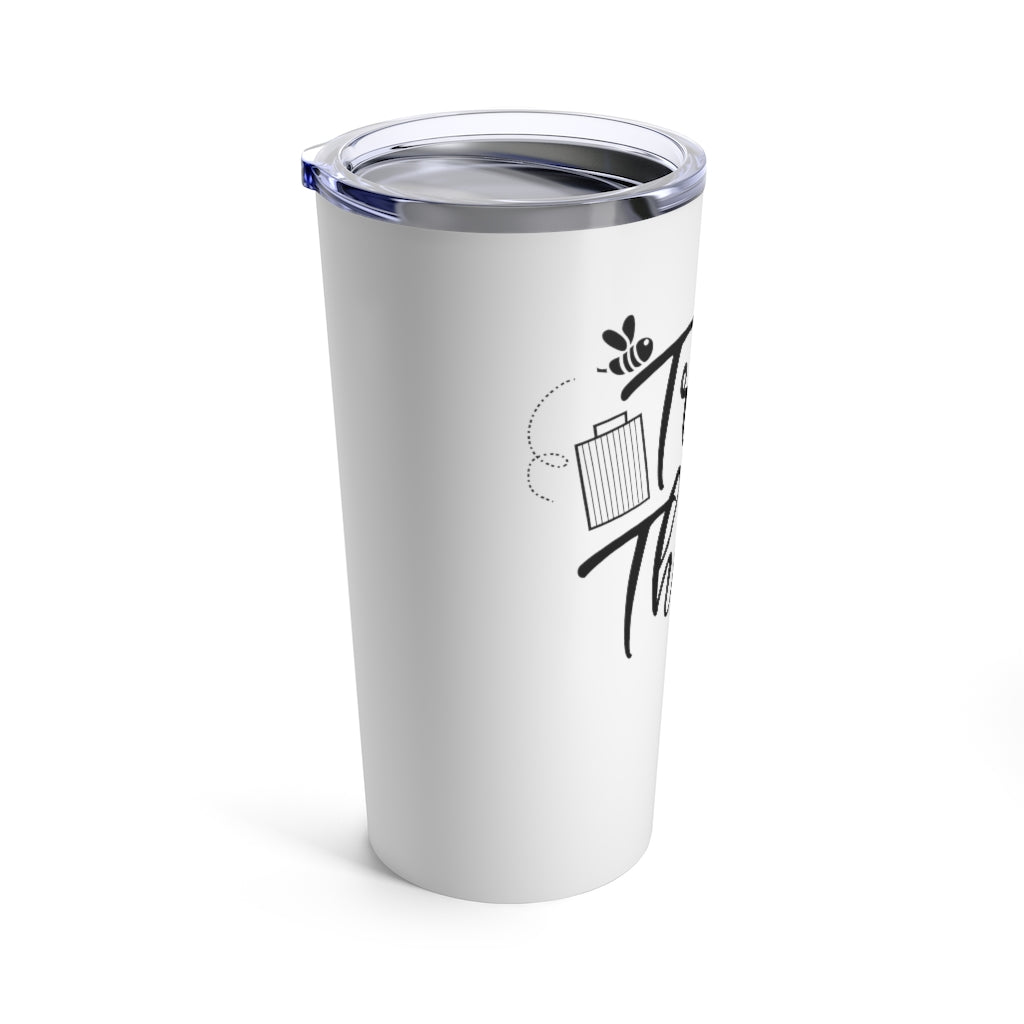 Travel is my Therapy Tumbler - White/Black